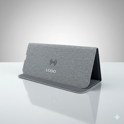 Recycled Cork Mouse Pad with Wireless Charging Stand Eco Friendly Biodegradable Desk Charger