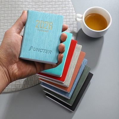 A7 PU 2026 Weekly & Monthly Planner Daily Schedule Pocket Notebook