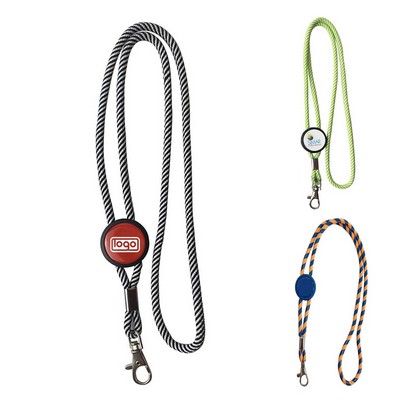 Adjustable Round Rope Lanyard