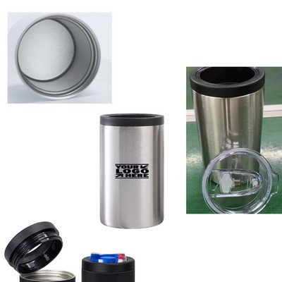 12 oz Dual-Lid Thermal Tumbler