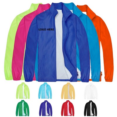 Lightweight Shell Jacket With Zipper