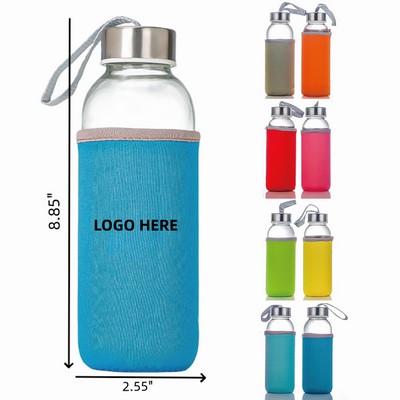 17oz Water Bottles with Sleeve