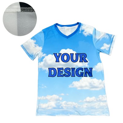 Dye-sublimated V-Neck Tee