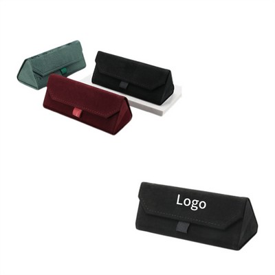 Portable Leather Eyeglass Case