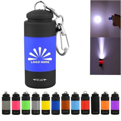 Mini Flashlight Keychain W/ USB Charger