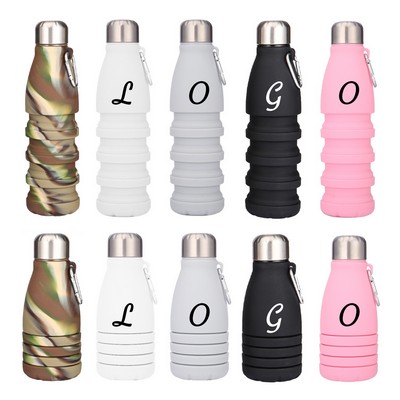 18 Oz Foldable Silicone Cycling Sport Bottle