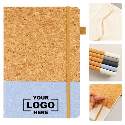 Soft Cork Cover A5 Lined Journal Organizer