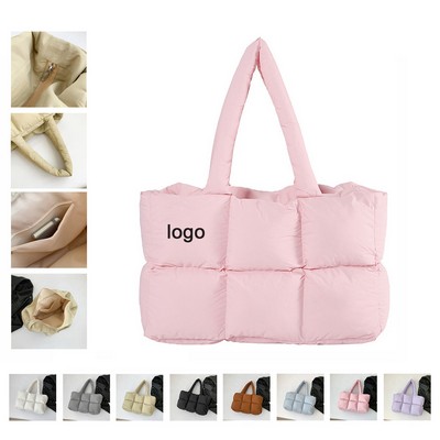 Puffy Crossbody Tote Bag