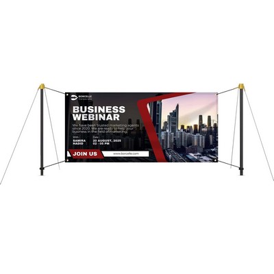 10' x 4' EZ-Post Banner Stands Package (With UV Print)
