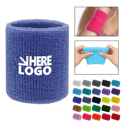 MOQ30 Colorful Sports Wristbands Sweatbands