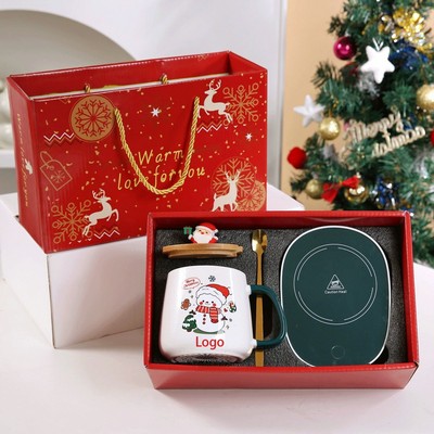 Christmas Mug And Warming Coaster Gift Box