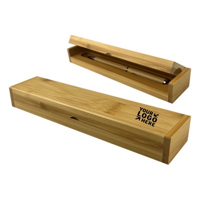 Bamboo Single Pen Flip Box
