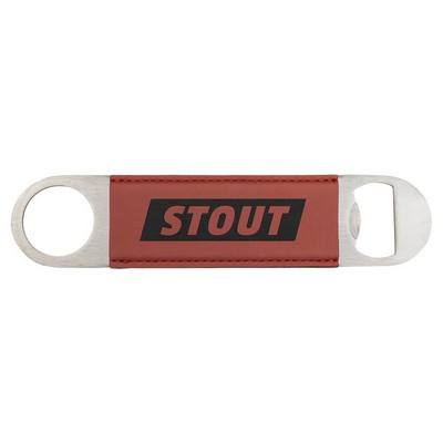Rose Leatherette Bottle Opener - Laser Engraves to Black