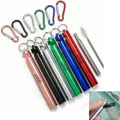 Reusable Stainless Steel Telescopic Straw