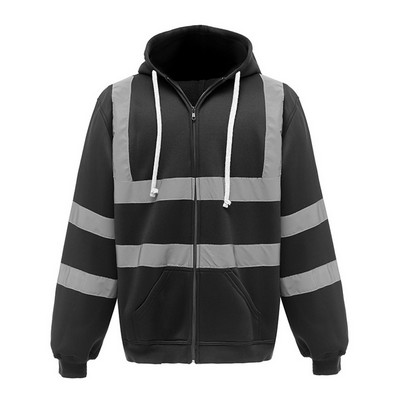 Outdoor Safety Reflective Hooded Sweatshirt