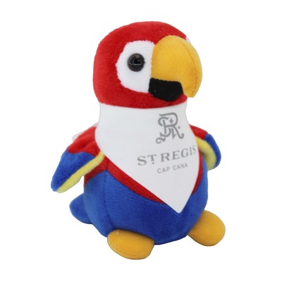 6" Baby Parrot with bandana and one color imprint