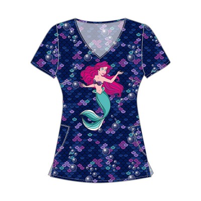 Cherokee - Tooniforms - Women's 2-Pocket V-Neck Print Top