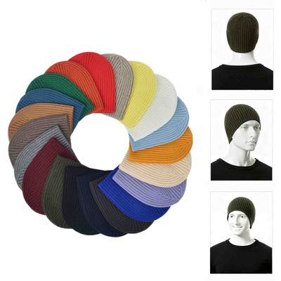 Beanie For Women Men Ultra Soft Knit Cuffed Skull Cap Fashion Style Hipster Lightweight Daily Hat