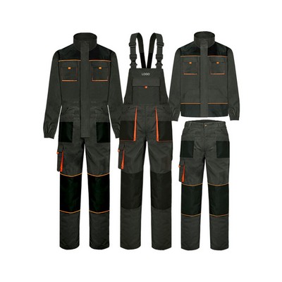 Professional Multi-Pocket Workwear Coverall Wear-Resistant Mechanic Jumpsuit Protective Suit