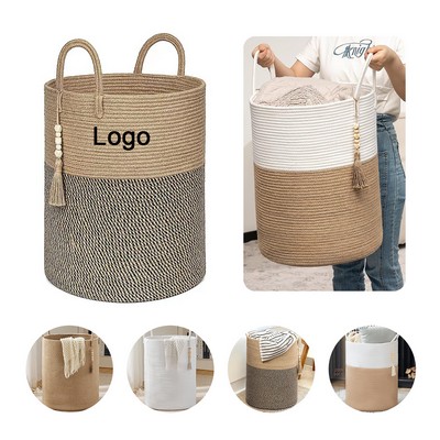 Home Decor 15"x20" Storage Hamper 58L Woven Laundry Basket