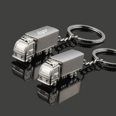 3D Metal Truck Keychain