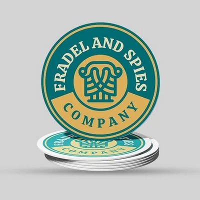 Custom Round Paper Coaster - 4.5" Dia x 20 pt Thickness