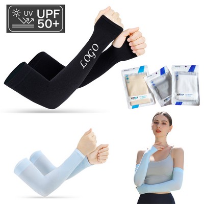 UPF50+ UV Protection Arm Sleeves Cooling Arm Sleeves