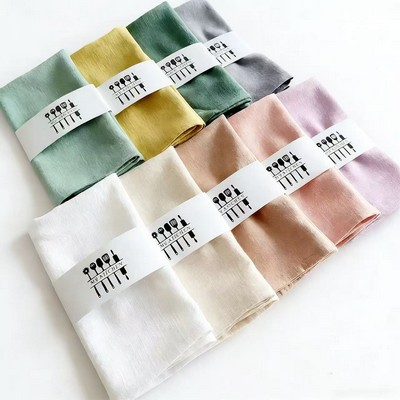Cotton Linen Blend Dinner Napkins