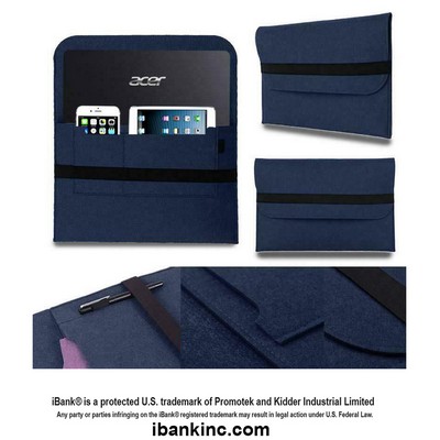 iBank ® 8-11" Felt Case Fits with Tab S8/S9 11", iPad Pro 11 inch, iPad 10th Gen 10.9