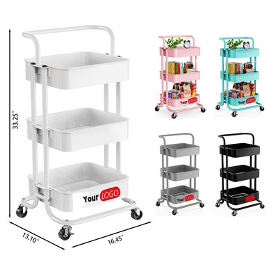 3 Tier Mesh Utility Cart