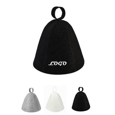 Embroidery Felt Sauna Hat