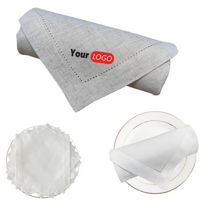 Cotton Linen Napkins Cocktail Wedding Dinner Cloth