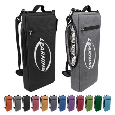 6 Can Soft Insulated Golf Cooler Bag W/ Shoulder Strap