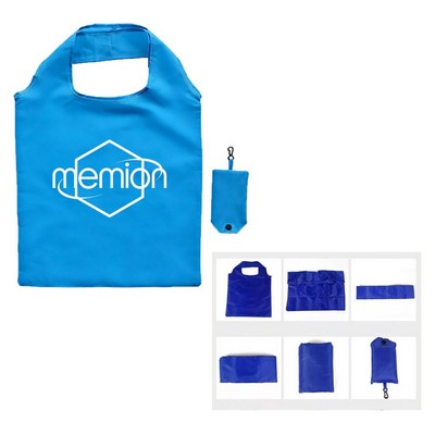 190T Polyester High Density Foldable Shopping Phone Storage Tote Bag