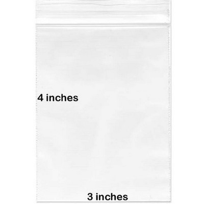 Clear Zip Lock Bags (3"x4")