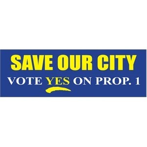 Vinyl Bumper Sticker (11 1/2"x 3 3/4")