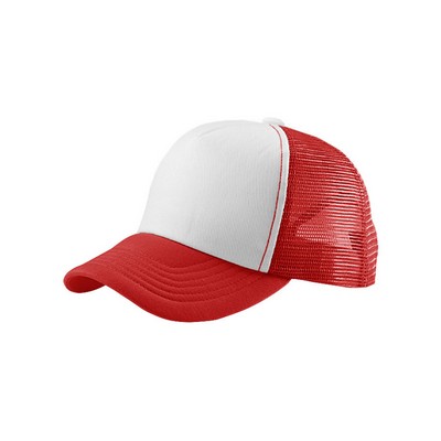 Summer Trucker Cap w/ Cotton Twill Foam Front & Mesh Back
