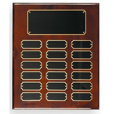 Rosewood Piano Finish Perpetual Plaque (10 1/2"x13")