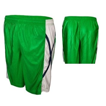 Adult Cool Mesh Short w/ Side Contrast X Panel & Piping (7" Inseam)