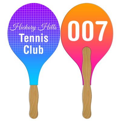 Racket Hand Fan Full Color (2 Sides)