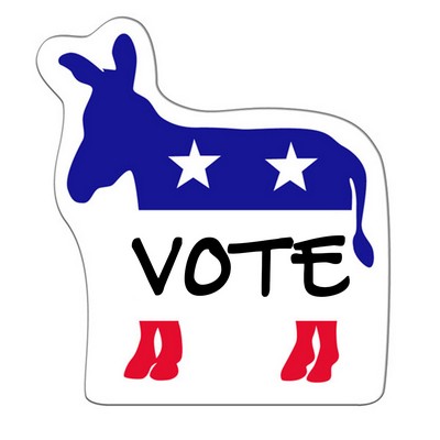 Donkey Paper Window Sign (Approximately 8"x8")