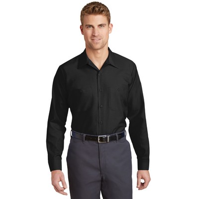 Red Kap Long Size Long Sleeve Industrial Work Shirt.