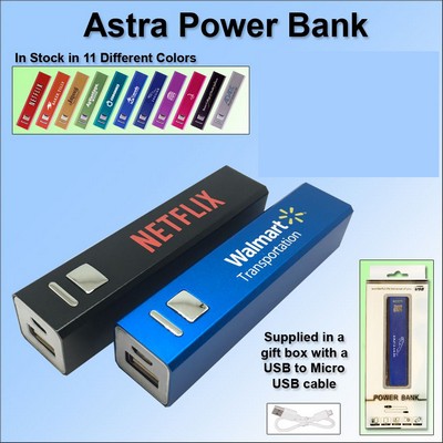 Astra Power Bank 2600 mAh No Extra Tariff
