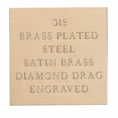 Satin Brass Plated Steel Engraving Sheet Stock (12"x24")