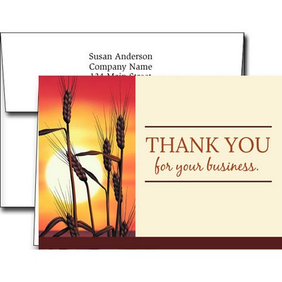 Thanksgiving Greeting Cards w/Imprinted Envelopes