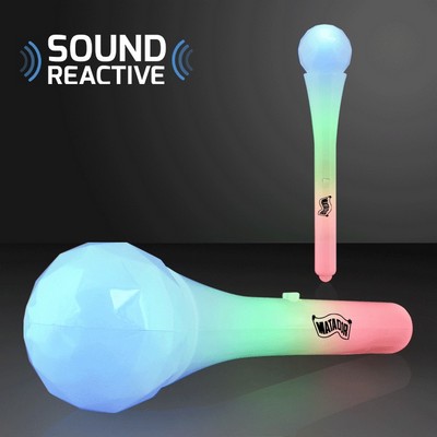 Microphone Toy Light Wand, Sound Sensitive LEDs - BLANK