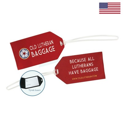Custom Woven Luggage Tag