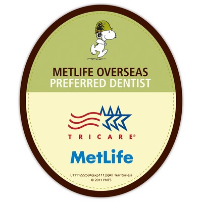 Vinyl Label (3.8"x3.22") Oval