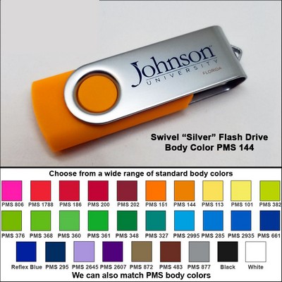 Swivel Flash Drive - 256 MB Memory - Body PMS 144