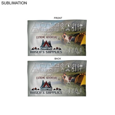 Microfiber Dri-lite Terry Branding Towel, 15x25, Sublimated Edge to Edge 2 sides